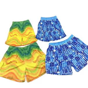 Индивидуальная пляжная одежда для родителей и детей, быстросохнущие мужские плавки для Отца и Сына, пляжные шорты, одежда для родителей и детей, сетчатые шорты