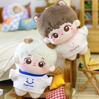 Muñeco de Peluche Personalizado de 20cm de Ídolo K-pop, Figura de Juguete Suave de Algodón, Venta al por Mayor, Fabricante OEM, Mascota para Colección de Fans