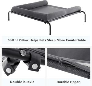 Kühlung Erhöhtes Hundes ofa Tragbares ortho pä disches Hunde bett mit abnehmbaren und wasserdichten Polstern für den Außen-und Innenbereich - Product Image 3