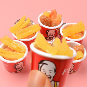 Simulated KFC food fries food toy model keychain pendant for on-the-ground promotional <b>gifts</b> and toys - Product Image 3
