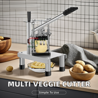 Coupe-légumes manuel multifonctionnel de haute qualité en acier inoxydable pour frites, chips, concombres et autres légumes