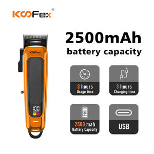 KooFex KF-6392 OEM/ODM 7000 RPM Cortadora de <span class=keywords><strong>Pelo</strong></span> Profesional de Alta Velocidad con Cuchilla de Cerámica de Largo Alcance y 2500mAh - Product Image 2