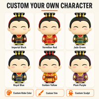 Figurines en PVC souple ODM : Couronne Hanfu, Personnage Officiel Ancien en Vinyle pour Magasin de Cadeaux