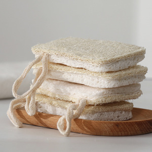 Wood Pulp Cotton <b>Sponge</b> Dishcloth Rectangle Thickened Kitchen Cleaning Cloth For Pots And Pans - Product Image 2