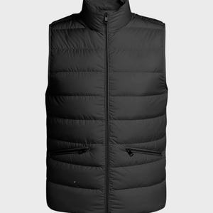 Gilet sans manches matelassé personnalisé en duvet de canard, col montant, fermeture éclair, pour homme - Product Image 5