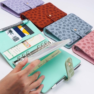 A6 coprivolante <span class=keywords><strong>quadrifoglio</strong></span> guscio per Notebook in pelle sintetica riutilizzabile per Notebook allentato a 6 anelli - Product Image 6