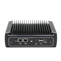 Yanling - Mini PC Industrial sin Ventilador, I7 DDR4, Nuevo, de Bajo Consumo, con Doble Puerto de Red, Enchufe AU/US/EU