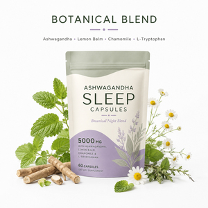 Capsules de complexe de sommeil de haute qualité, camomille, L-tryptophane, complément premium Sunwind Ksm-66, Ashwagandha, soutien immunitaire - Product Image 4