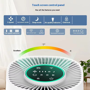 Tuya Wifi Smart Mobile App <b>Remote</b> Control Desktop Home Filter Air Cealning Air Purifier Work With <b>Alexa</b> Tuya Wifi Mobile App Rem - Product Image 4