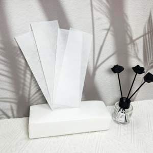 Bande de tissu non tissé de salon de beauté personnalisée 7*23 CM bandes de <span class=keywords><strong>cire</strong></span> jetables pour épilation - Product Image 6