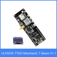 TTGO Meshtastic T-Beam V1.1 ESP32 433/868/915/923Mhz WiFi BLE Lora ESP32 NEO-6M GPS sma18650 Support de batterie avec OLED