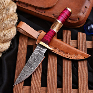 Cuchillo de Caza de Acero Inoxidable de Alta Calidad con Punta Caída, Mango de Madera Natural, para Camping y Bushcraft, Profesional, con 3 Años de Garantía - Product Image 2