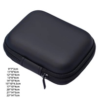 Boîte de rangement pour câbles de données et chargeurs en EVA imperméable & sac à fermeture éclair pour accessoires numériques 3C - Plusieurs tailles