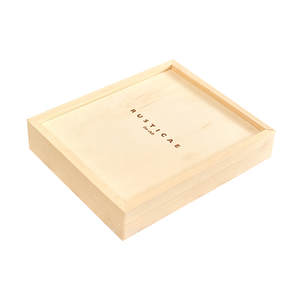 Customized Wood Storage Box Cheap Sliding Lid Wood Box For Gift