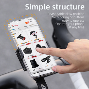 웨스트 바이킹 자전거 조절식 휴대폰 거치대 설치 간편 미끄럼 방지 안정적인 자전거 핸들바 마운트 - Product Image 6