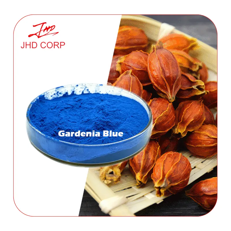 JHD Fabricantes Color Polvo Pigmento Gardenia Azul Polvo Grado Alimenticio Colorante