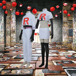 Disfraz de Cosplay de Rocket Jessie del equipo de Halloween para adultos de las mujeres, conjunto de componentes superiores de poliéster de GAHC-022 - Product Image 3