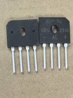 Diode redresseuse à travers trou GBU2510 25A 1000V, module d'alimentation monophasé
