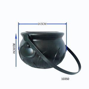 Accesorios de Decoración para Halloween, Cubo de Hielo Negro con Diseño de Bruja, Cubo de Plástico para Dulces, Artículos para Fiestas de Halloween - Product Image 5