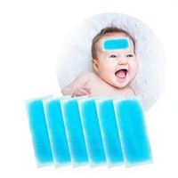 Compresse froide en gel rafraîchissant pour bébés et adultes, patch réducteur de fièvre, coussinet de soulagement sûr pour enfants et adultes
