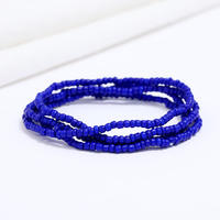 Chaîne de taille élastique africaine bohème en perles de rocaille, bijou de corps coloré, chaîne de cheville pour fête et fiançailles, style tendance