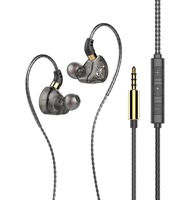 Écouteurs intra-auriculaires filaires USB-C, micro 3 boutons, écouteurs stéréo Hi-Fi transparents, ajustement supra-auriculaire et connecteur plaqué or pour téléphones et PC