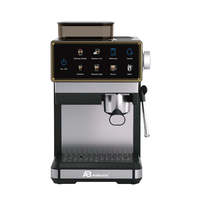 Cafetera Espresso Anbolife de 20 Bares, Acero Inoxidable, Molinillo Integrado, Control de Temperatura PID Automático, OEM