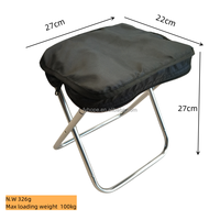 SAC À MAIN sac de rangement portable à fermeture éclair tabouret pliable multifonctionnel extérieur, chaise pliante en alliage d'aluminium