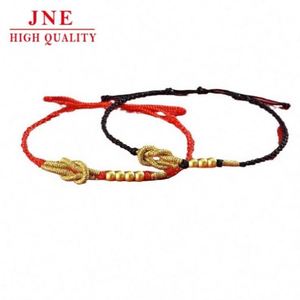 Oro aluvial Truelove nudo pareja pulseras Latón chapado en oro estilo chino correa de mano tejida de por vida <span class=keywords><strong>Xiaohongshu</strong></span> gran oferta - Product Image 1