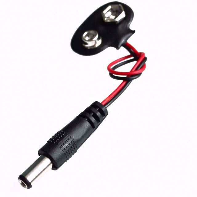 Experimental 9V Battery Snap Power Cable to 9V Clip Male Line Battery Adapter for R3 DIY Jack Connector New