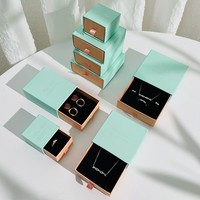 Boîte à bijoux de qualité supérieure, boîte à bijoux polie à la main avec logo, boîte à bijoux gain de place, logo personnalisé, réduction sur les achats en gros