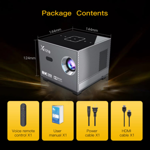 X3 <b>Projector</b> Mini Smart Portable Electric Focus WIFI 4K Video Colorful Lighting Effect Home Theater <b>Projector</b> - Product Image 3