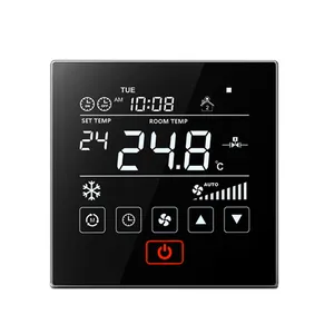 Hvac Systems Parts Hotel Air Conditioner Fcu Room Thermostat With Digital Lcd