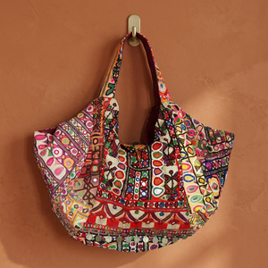 กระเป๋าถือ Banjara วินเทจกระเป๋าถือกระเป๋ายิปซี Banjara Tote กระเป๋าชนเผ่า - Product Image 3