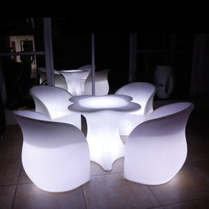 ชุดโต๊ะบาร์ไฟ LED สำหรับใช้ในโรงแรมและห้างสรรพสินค้า แบบพกพา กันน้ำระดับ IP65 พร้อมเปลี่ยนสีได้ 16 สี - Product Image 1