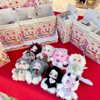 Nouveauté très demandée : 8 figurines en peluche PVC de la série Feeco Spell Lost, boîte de 8 pièces, porte-clés et breloques Kawaii, échelle 1/12