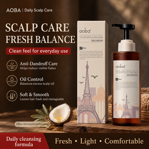 Champú <span class=keywords><strong>Aoba</strong></span> Anticaspa y Control de Grasa con Raíz de Jengibre Herbal para Tratamiento Clarificante del Cuero Cabelludo, Cabello Fino, Débil y Encrespado, OEM ODM Marca Privada - Product Image 3