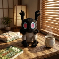 Peluche Monstre Dessin Animé Personnalisée Mignonne, Jouet en Peluche Doux, Figurine en Peluche Personnage, OEM ODM, Faible MOQ, Cadeau, Vente en Gros