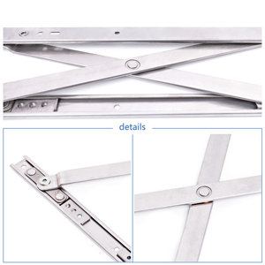 บานพับแบบเปิดคู่ ทำจากสแตนเลสอย่างดี สำหรับผนังม่านและหน้าต่าง - Product Image 5