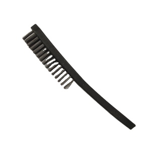 Brosse de nettoyage en fil d'acier inoxydable de qualité industrielle avec manche en bois, personnalisable OEM, prix compétitif - Product Image 3