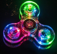 Lumineux Led EDC Light Fidget Spinner Hand Top Glow In Dark Light Edc Figet Spiner Finger Stress Relief Toys