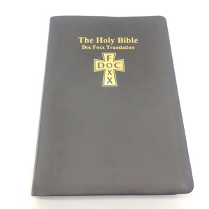 Couverture en cuir PU véritable d'impression <span class=keywords><strong>de</strong></span> Bible KJV <span class=keywords><strong>de</strong></span> luxe, bordure dorée et marqueur <span class=keywords><strong>de</strong></span> ruban, titre en relief personnalisé - Product Image 4