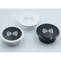 10W untuk Pengisi Daya Nirkabel Terintegrasi di Meja Kantor dengan Output 5V/1.2A dan Perlindungan OTP/OVP/OCP untuk Ponsel