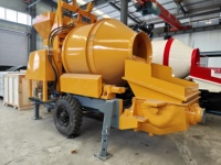 Pompe à béton intégrée diesel MINLE JBTS30 30m³/h avec moteur Yuchai et hydraulique Kawasaki pour villas et petites constructions rurales