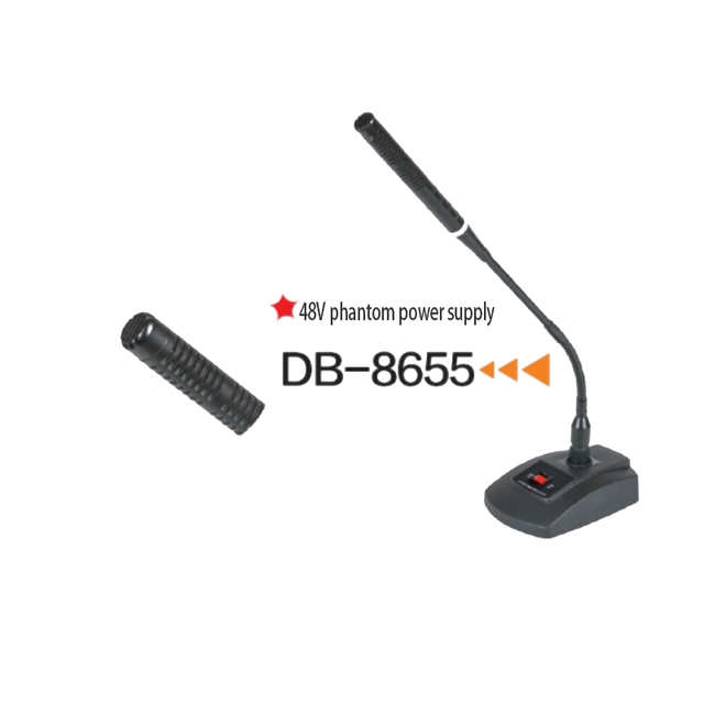 Vertical Microphone 48V Gooseneck Conference Microphone, Suitable for Speech and Conference Rooms