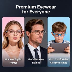 耐久性のある女性用ブルーライトカットキャットアイブルーアイブロウステンレスゴールドアセテートフレーム2026処方箋対応メガネ光学フレーム - Product Image 5