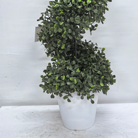 H48CM Milan Intérieur/Extérieur Spirale Topiaire Arbre Artificiel Bonsaï Buis Plantes Herbe Topiaire pour Mariage Décoratif
