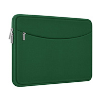 Funda de Neopreno para Portátil de 14-15 Pulgadas, Bolsa para Computadora de Gran Capacidad con Bolsillos Dobles con Cremallera, Apta para Tablet/Teléfono/Paraguas
