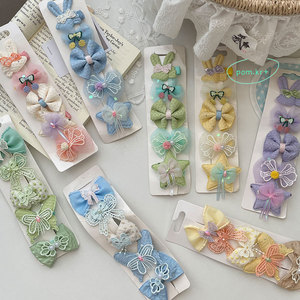 Lot de 5 élastiques à cheveux avec nœud, motif animal corbeau, accessoires capillaires qui ne blessent pas les cheveux, pour bébés filles - Product Image 3