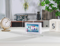Cadre photo numérique en acrylique de 4,3 pouces avec rotation automatique et lecture vidéo NFT, affichage d'objets transparents infinis, livraison directe